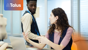 Medical communications agency professionals discussing freelancer resourcing workflow without platform fatigue.